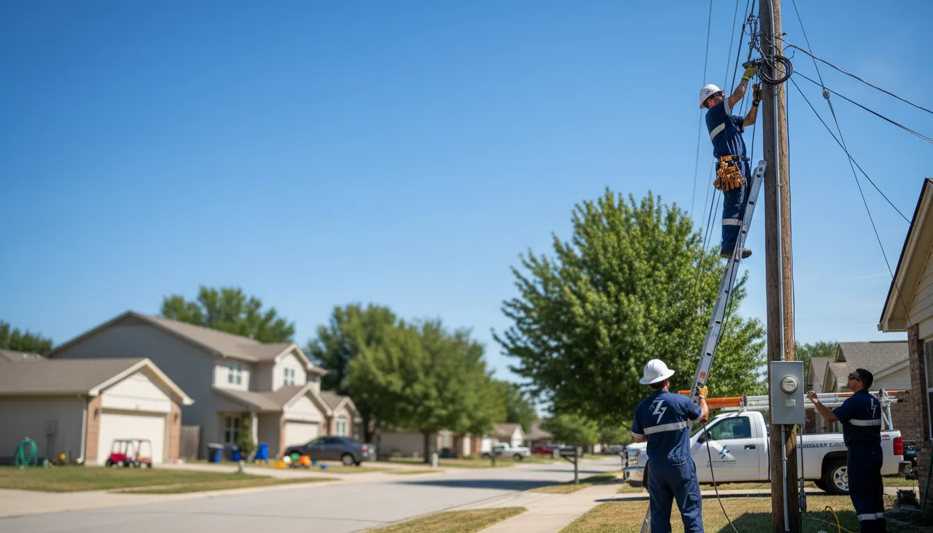 Residential electrician providing installation services in Green Forest, AR
